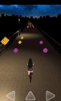 单车少女夜色街灯v1.0
